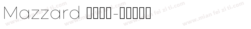 Mazzard 字体下载字体转换